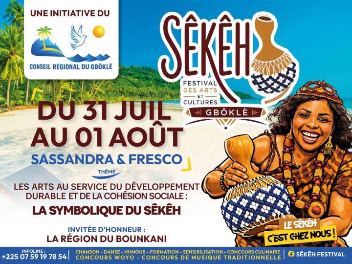 Sassandra, Fresco : Le Gbôklè lance la première édition du Festival Sêkêh et son Forum économique.